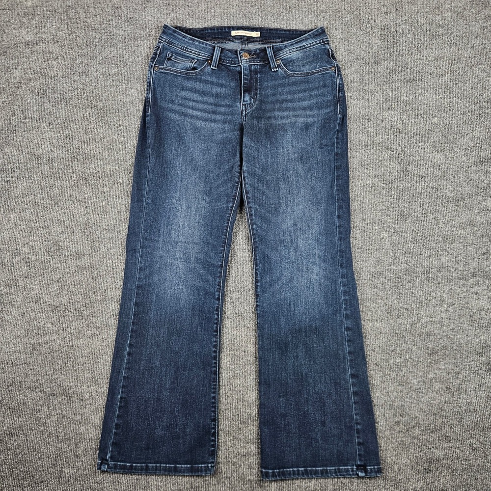 Levis‎ 529 Curvy Bootcut Jeans Women's 30 Mid Rise Dark Wash Blue Denim Stretch